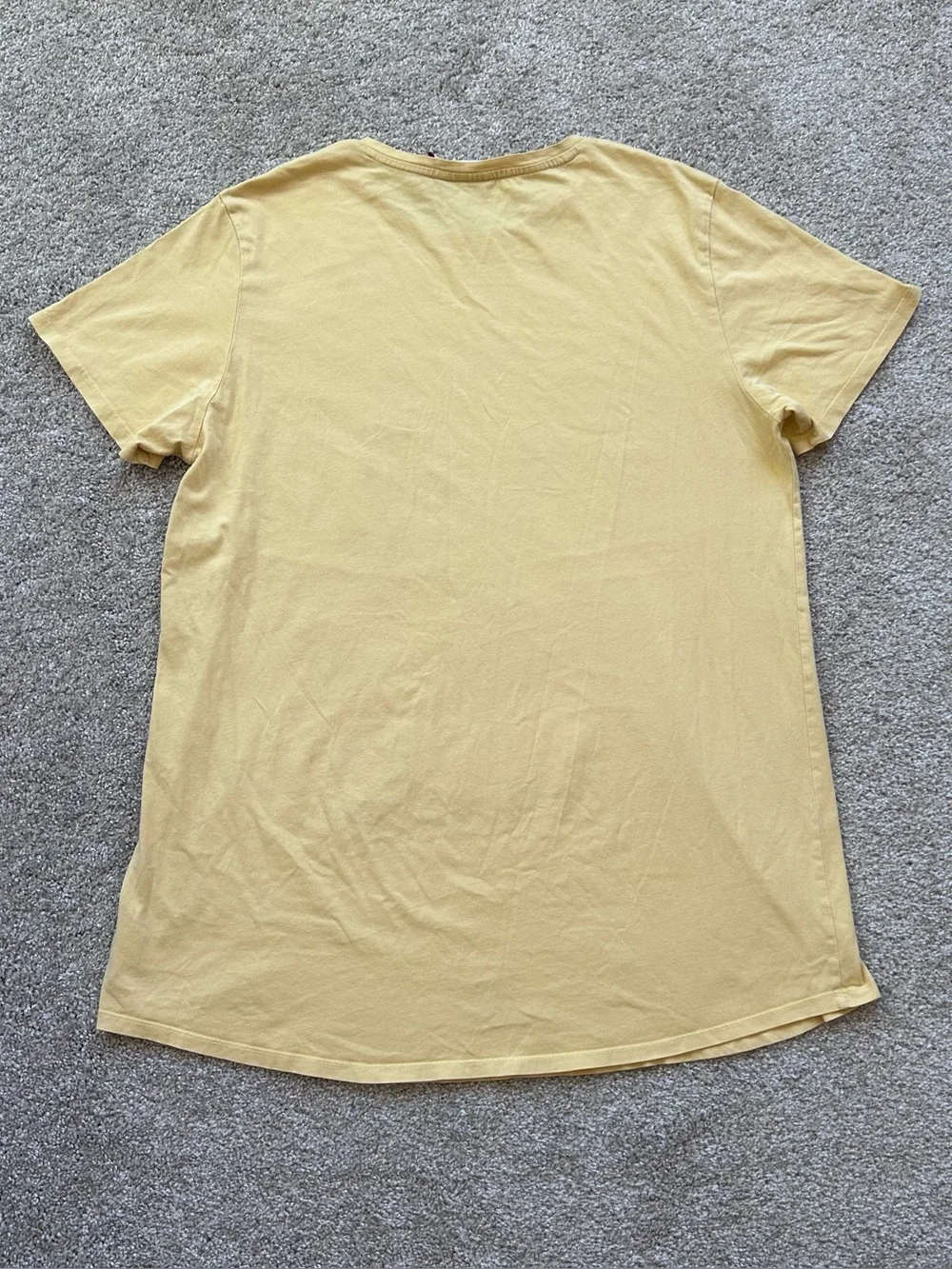 Mens Looney Tunes DeFacto Tweety Bird Graphic T-Shirt Yellow Curved Hem Size XXL - Picture 9 of 9
